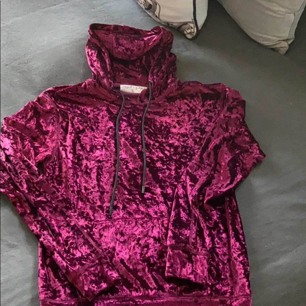 Emma & Sam velvet hoodie from LF